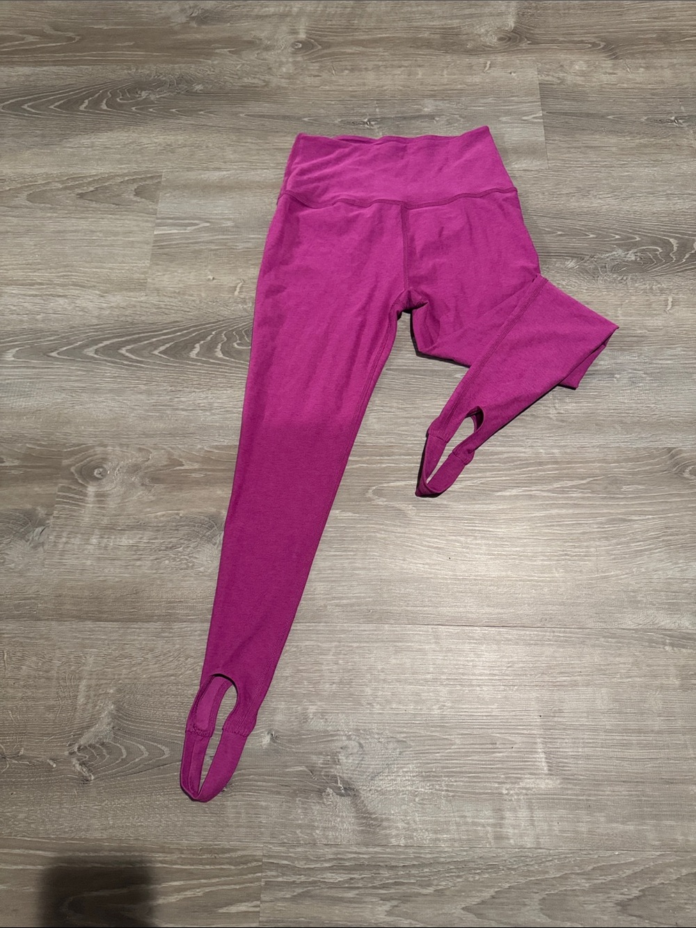 Fuchsia Stirrup Leggings - Stretch Active Bottoms